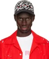 Marni Black & White Pop Fields Logo Cap In Pfn99 Black