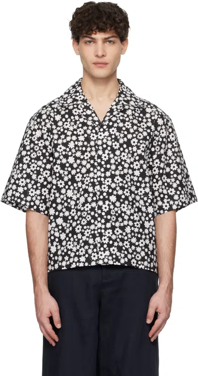 Marni Essential Cotton Shirt For Men In Black