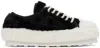 Marni Teddy Lace-up Sneakers In Zo637 Lily White/bla