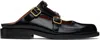 Marni Bambi 3.0 Moccasin Sabot Made Of Brushed Calfskin In 00n99 Black