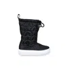 Marni Black Boots For Girl With Red Logo And Stars In Black