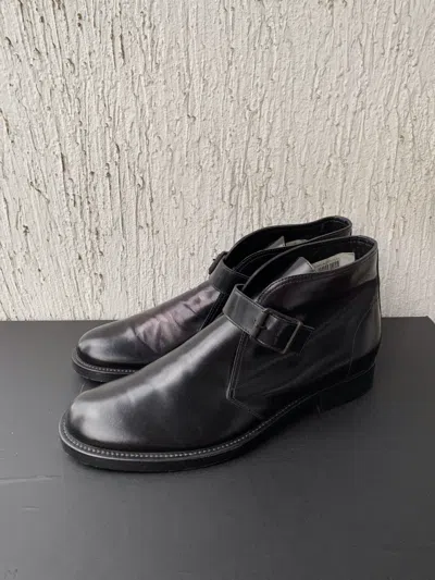 Pre-owned Marni Black Buckle Strap Ankle Boots