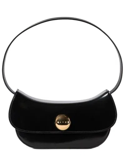 Pre-owned Marni Black Calfskin Butterfly Small Hobo Bag (authentic Pre-loved)