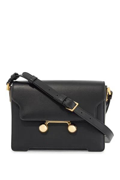 Marni Black Calfskin Shopping Bag With Distinctive Closure Women