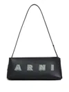 Marni Rectangular Shoulder Bag With Gold-tone Hardware In Black