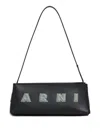 Marni Rectangular Shoulder Bag With Gold-tone Hardware In Black