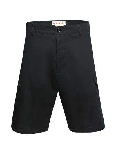 Marni Black Cargo Shorts
