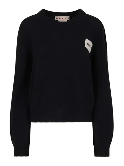 Marni Black Cashmere Crewneck Sweater