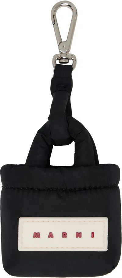 Marni Black Charm Keychain