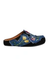 Marni Floral Embroidered Flat Back Sandals In Multi