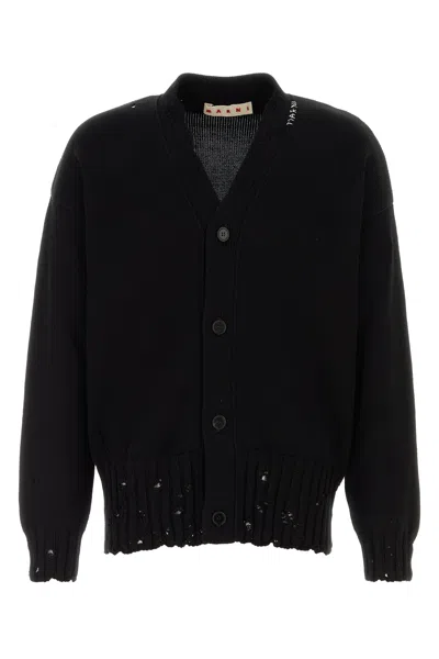 Marni Black Cotton Cardigan