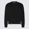 Marni Deconstructed Contrast-stitch Relaxed-fit Cotton Knitted Jumper