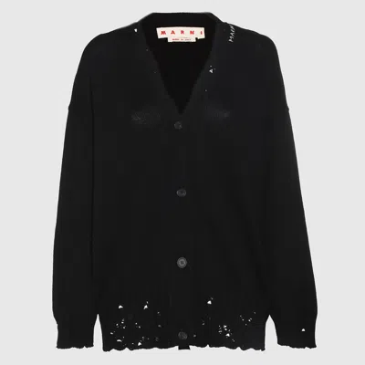 MARNI BLACK COTTON KNITWEAR