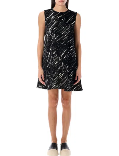 Marni Black Cotton Mini Dress
