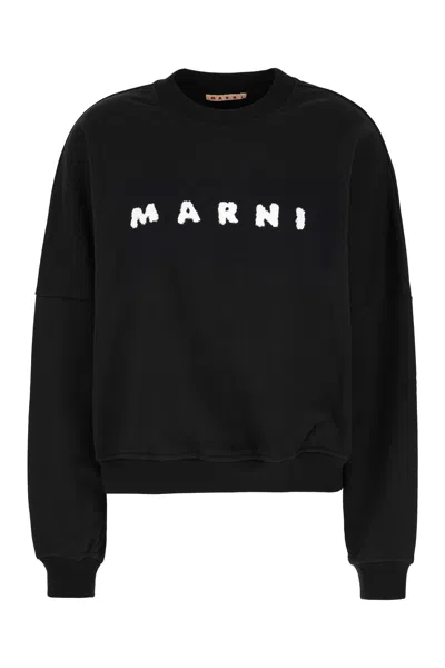 Marni Black Cotton Sweatshirt
