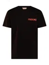 Marni Mens Black Embroidered Logo-patch Crewneck Cotton-jersey T-shirt In Negro
