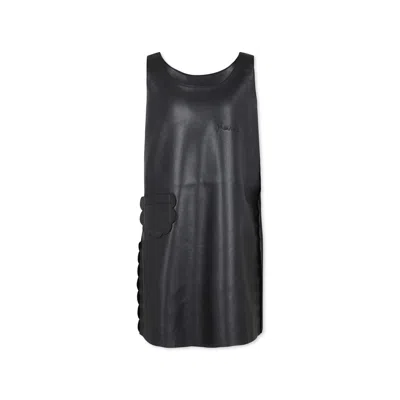 Marni Kids' Black Dress For Girl With Logo