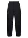 Marni Embroidered Pocket Wool Trousers In Black
