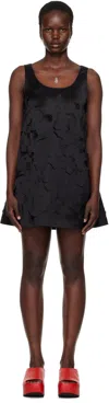 Marni A Line Mini Dress With Cut Outs In 00n99 Black