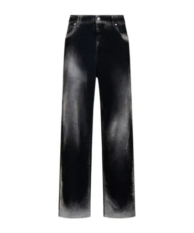 Marni Black Flocked Denim Jeans