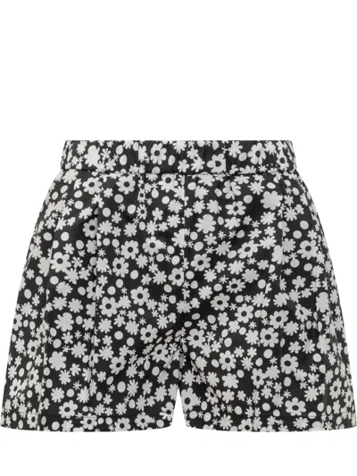 Marni Black Floral Shorts