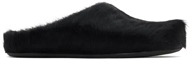 MARNI BLACK FUSSBETT SABOT SLIP-ON LOAFERS