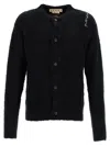Marni Black Fuzzy Wuzzy Cardigan In Black