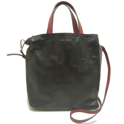 Pre-owned Marni Black Gray Tote Bag () In Black, Gray