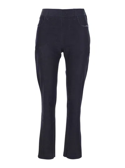 Marni Black Jeans With Tareped Leg And Raw-cut Finish In Denim Woman