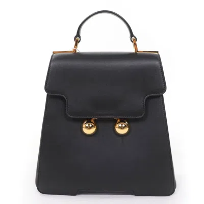 Pre-owned Marni Black Leather Backpack Handbag ()