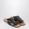 Marni Bambi Square-toe Leather Sandals In Black