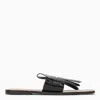 Marni Bambi Square-toe Leather Sandals In Black