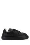Marni Padded Leather Sneakers With Flat Rubber Sole