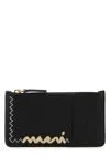 Marni Leather Card Holder Zigzag Stitching