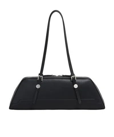 Marni Black Leather Dot Long Duffle Bag
