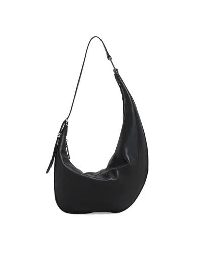 Marni Black Leather Dot Small Hobo Bag