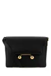 Marni Black Leather Medium Trunkaroo Crossbody Bag In Black