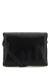 Marni Black Leather Mini Prisma Clutch