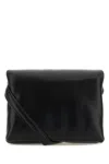 Marni Black Leather Mini Prisma Clutch