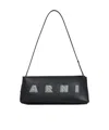 Marni Rectangular Shoulder Bag With Gold-tone Hardware In Black