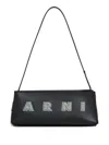 Marni Rectangular Shoulder Bag With Gold-tone Hardware In Black