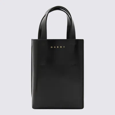 Marni Black Leather Museo Nano Bag