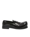 Marni Glossed-leather Penny Loafers In Black