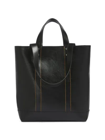 Marni Black Leather N/s Tote Bag