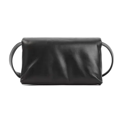 Marni Black Leather Prisma Shoulder Bag