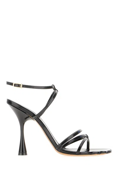 Marni Black Leather Sandals