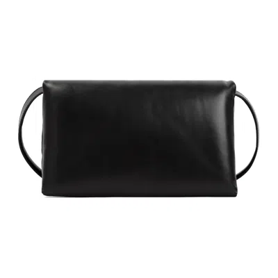 Marni Black Leather Prisma Shoulder Bag