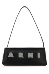 Marni Rectangular Shoulder Bag With Gold-tone Hardware In Black