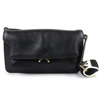 Pre-owned Marni Black Leather Shoulder Bag ()