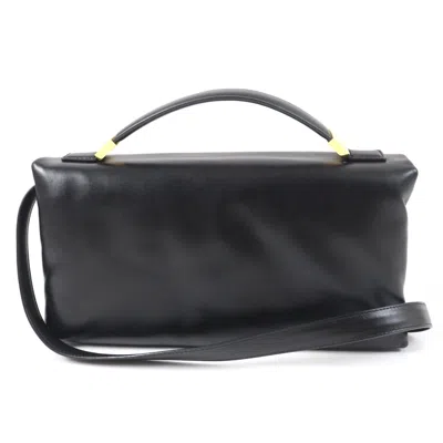 Pre-owned Marni Black Leather Shoulder Bag ()